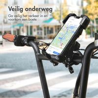 imoshion Rugged Fiets Telefoonhouder - Telefoonhouder fiets - Universeel - Verstelbaar - Zwart