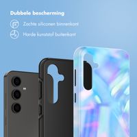 Selencia Vivid Tough Backcover Samsung Galaxy S24 FE - Holographic Blue Dream