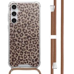 imoshion Design hoesje met koord Samsung Galaxy A55 - Leopard Mood