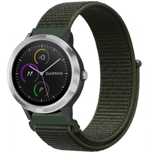 imoshion Nylon bandje Garmin Venu / Vivoactive 3 / Forerunner 245 - Groen