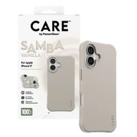 CARE by PanzerGlass Fashionable Case Samba met MagSafe Apple iPhone 17 - Vanilla Beige
