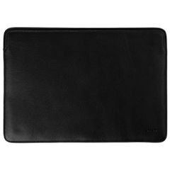 Accezz Leather laptop sleeve 15 inch - Black