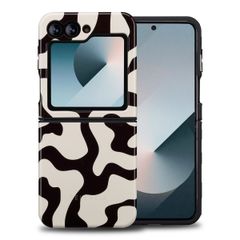 Selencia Vivid Backcover Samsung Galaxy Z Flip 6 / Flip 7 FE - Art Wave Black