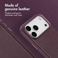 Accezz Leather Back Cover with MagSafe Apple iPhone 17 Pro Max - Heath Purple