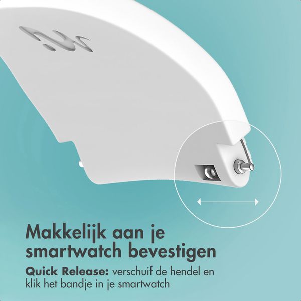 imoshion Flexibel Siliconen bandje - Universeel 22 mm aansluiting - Wit