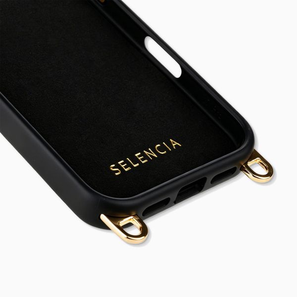 Selencia Rivièra MagSafe Backcover met afneembare haakjes Apple iPhone 17 Pro - Velvet Black