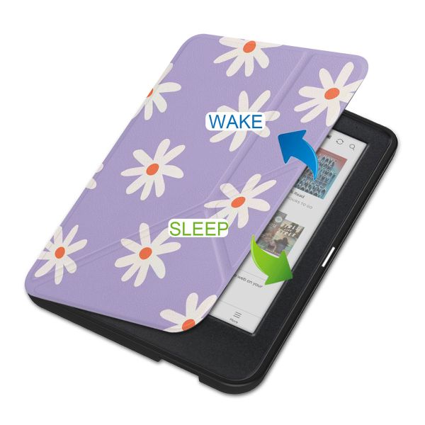 imoshion Design Vouwbare Bookcase Kobo Clara Colour / BW - Flowers Distance