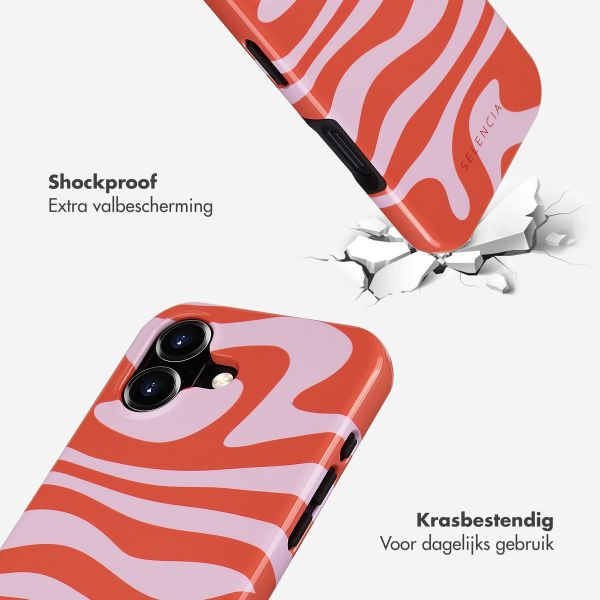 Selencia Vivid Tough Backcover met MagSafe iPhone 16 - Dream Swirl Pink