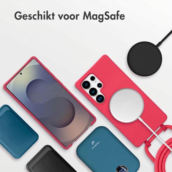 imoshion Color Backcover met afneembaar koord met MagSafe Samsung Galaxy S25 Ultra - Red Raspberry