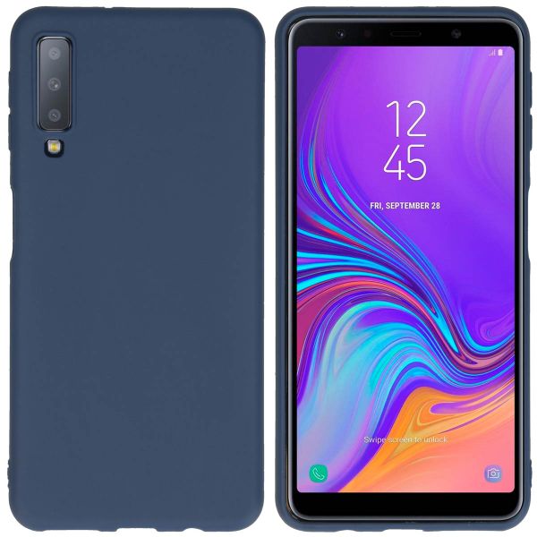 imoshion Color Backcover Samsung Galaxy A7 (2018) - Donkerblauw