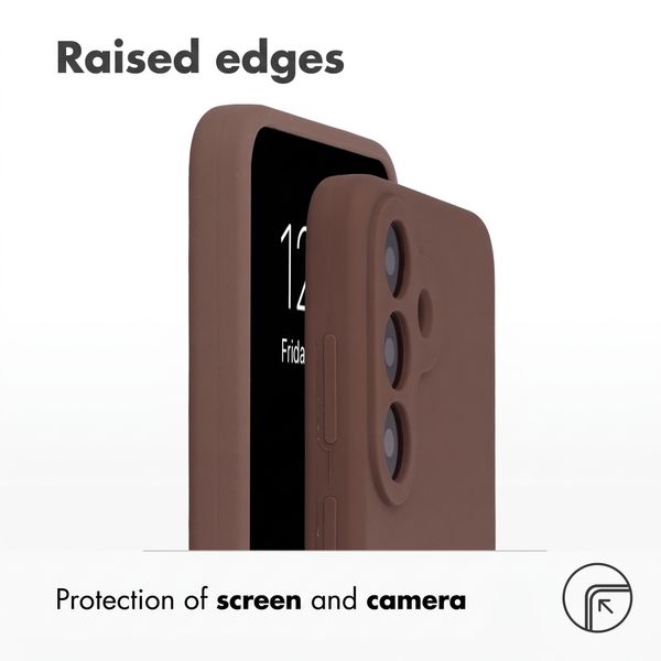 Accezz Liquid Silicone Back Cover with MagSafe Samsung Galaxy S26 FE - New Tea Brown