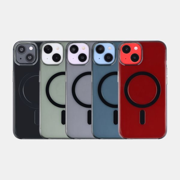 Accezz Lite Backcover met MagSafe Apple iPhone 14 - Smokey Clear
