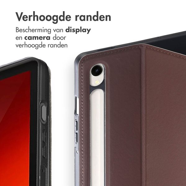 Accezz Classic Tablet Case Samsung Galaxy Tab S10 Lite / S9 11.0 inch / Tab S10 FE / S9 FE 10.9 inch - Bruin