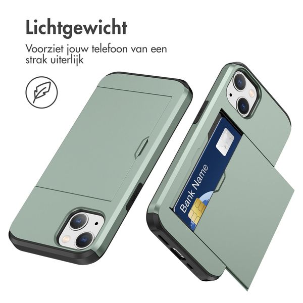 imoshion Backcover met pasjeshouder Apple iPhone 14 - Donkergroen
