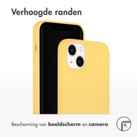 Accezz Liquid Silicone Backcover met MagSafe Apple iPhone 14 Plus - Geel