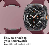 imoshion Ocean Silicone Band Samsung Galaxy Watch Ultra 2 (2026) / Ultra (2024/2025) - Wine Red