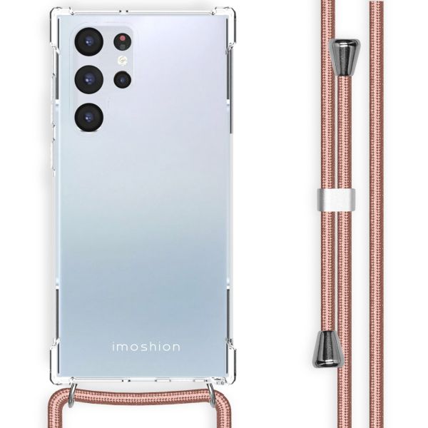 imoshion Backcover met koord Samsung Galaxy S22 Ultra - Rosé Goud