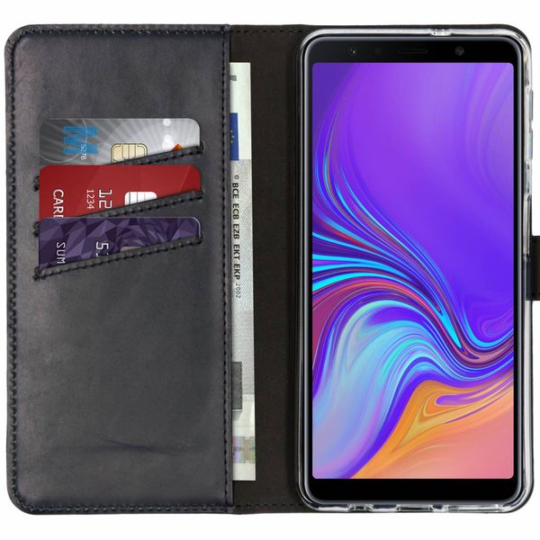 Selencia Echt Lederen Bookcase Samsung Galaxy A7 (2018)