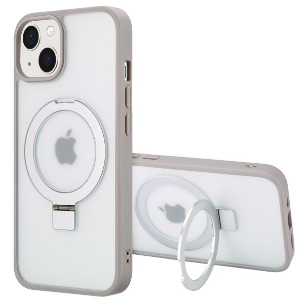 Accezz Ring Stand Backcover met MagSafe iPhone 14 - Grey