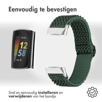 imoshion Elastisch nylon bandje Fitbit Charge 5 / Charge 6 - Groen