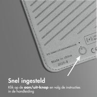 Accezz Magnetische Leren Kaarthouder - Geschikt voor Apple Find My - Light Grey