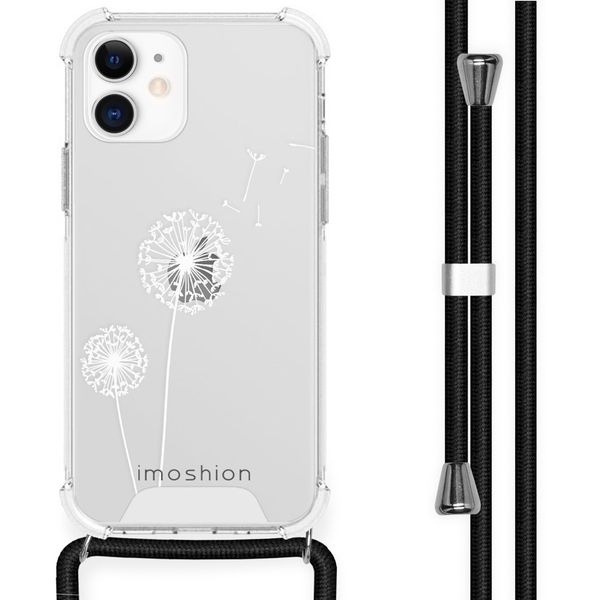 imoshion Design hoesje met koord iPhone 12 Mini - Paardenbloem - Wit