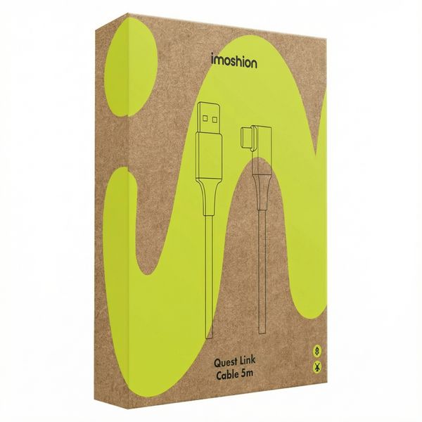 imoshion Oculus Quest 1 & 2 en Meta Quest 3 Link kabel - 5 meter - Zwart