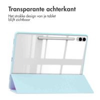 imoshion Trifold Hardcase Bookcase Samsung Tab S10 Plus / Tab S9 FE Plus / Tab S9 Plus 12.4 inch - Lichtblauw