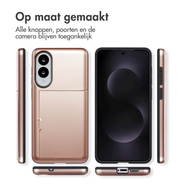 imoshion Backcover met pasjeshouder Samsung Galaxy S25 Edge - Rosé Goud