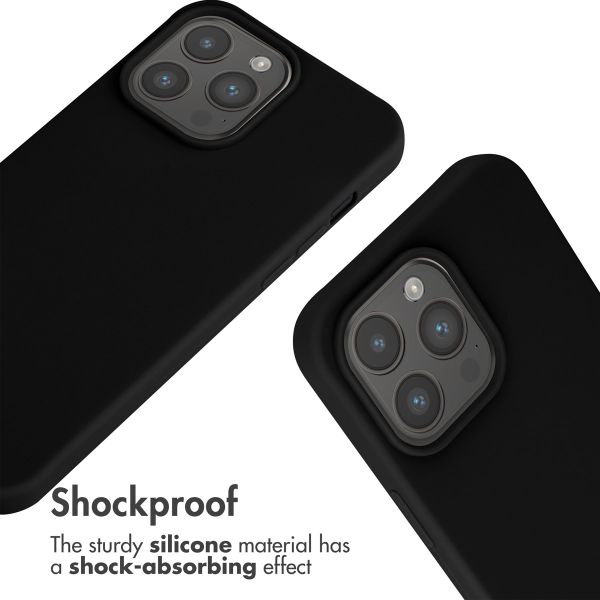 imoshion Silicone Case with Strap Apple iPhone 15 Pro Max - Black
