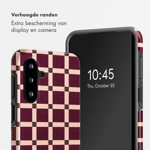 Selencia Vivid Backcover Samsung Galaxy A18 (4G) / A17 (4G/5G) - Check This Burgundy