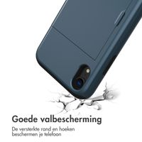 imoshion Backcover met pasjeshouder iPhone Xr - Donkerblauw