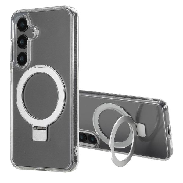 Accezz Ring Stand Backcover met MagSafe Samsung Galaxy S24 - Transparant