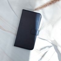 Selencia Echt Leren Bookcase Apple iPhone Xr - Blauw