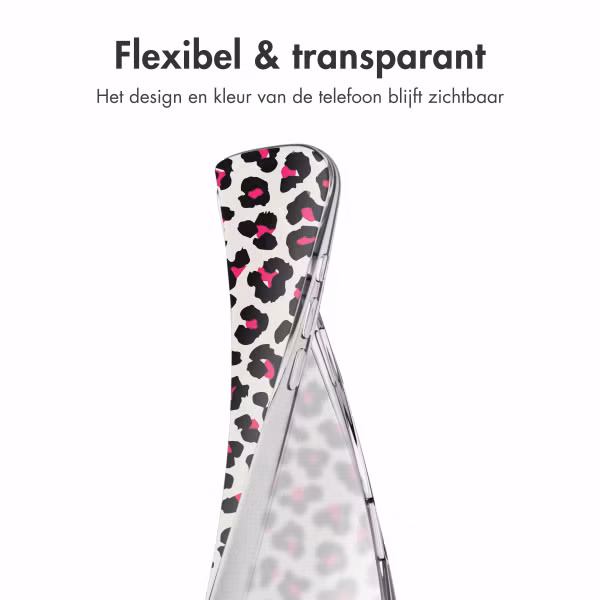 imoshion Design hoesje Apple iPhone 16 - Leopard Pink