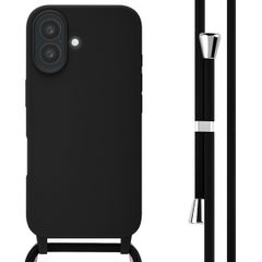 imoshion Silicone Case with Strap Apple iPhone 16 - Black