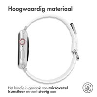 imoshion Magnetisch lederen bandje Apple Watch Series 1 t/m 9 / SE (38/40/41 mm) | Series 10 / 11 (42 mm) - Wit