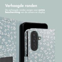 imoshion Design Bookcase Samsung Galaxy A37 (5G) - Smoke Green Flowers