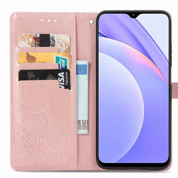 imoshion Mandala Bookcase Xiaomi Redmi Note 9T (5G) - Rosé Goud