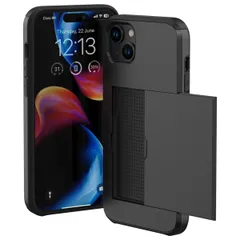 imoshion Backcover met pasjeshouder Apple iPhone 15 Plus - Zwart