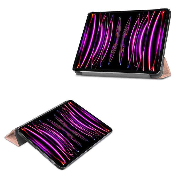 imoshion Trifold Bookcase Apple iPad Pro 12.9 (2018/2020/2021/2022) - Rosé Goud