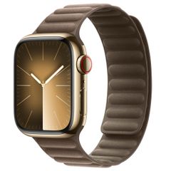 Apple Magnetic Link-bandje FineWoven Apple Watch Series 1 t/m 9 / SE (38/40/41 mm) | Series 10 / 11 (42 mm) - Maat M/L - Taupe