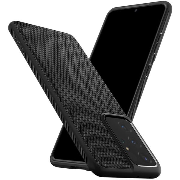 Spigen Liquid Air™ Backcover Samsung Galaxy S21 Ultra - Zwart