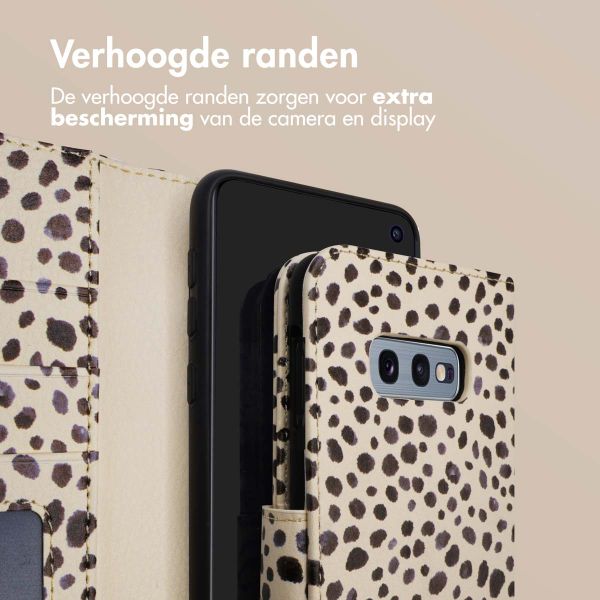 imoshion Design Bookcase Samsung Galaxy S10e - Black And White Dots