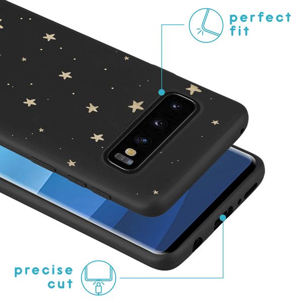 imoshion Design hoesje Samsung Galaxy S10 - Sterren / Zwart