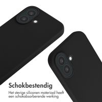 imoshion Siliconen hoesje met koord Apple iPhone 16 - Zwart