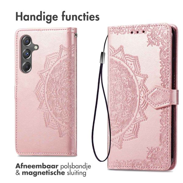 imoshion Mandala Bookcase Samsung Galaxy A15 (5G/4G) - Rosé Goud