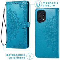 imoshion Mandala Bookcase Oppo Find X5 Pro 5G - Turquoise