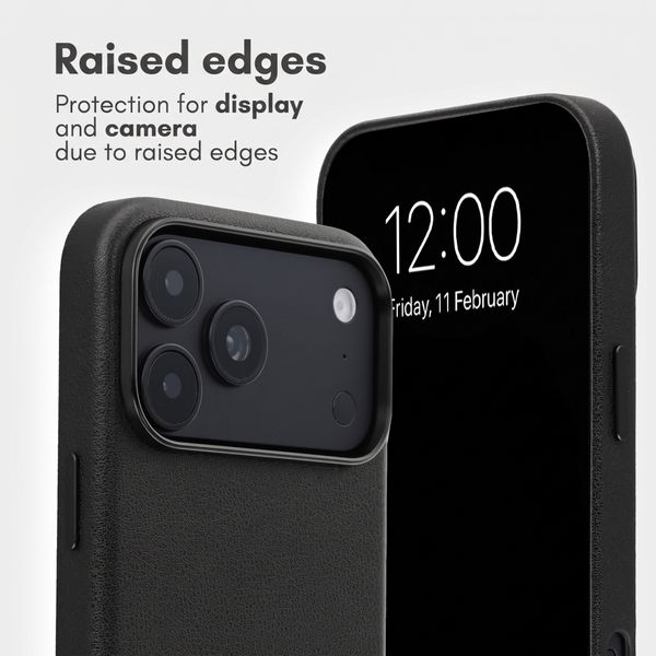 Accezz 2-in-1 Leather Bookcase with MagSafe Apple iPhone 18 Pro Max / 17 Pro Max - Onyx Black