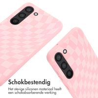 imoshion Siliconen design hoesje met koord Samsung Galaxy S23 - Retro Pink